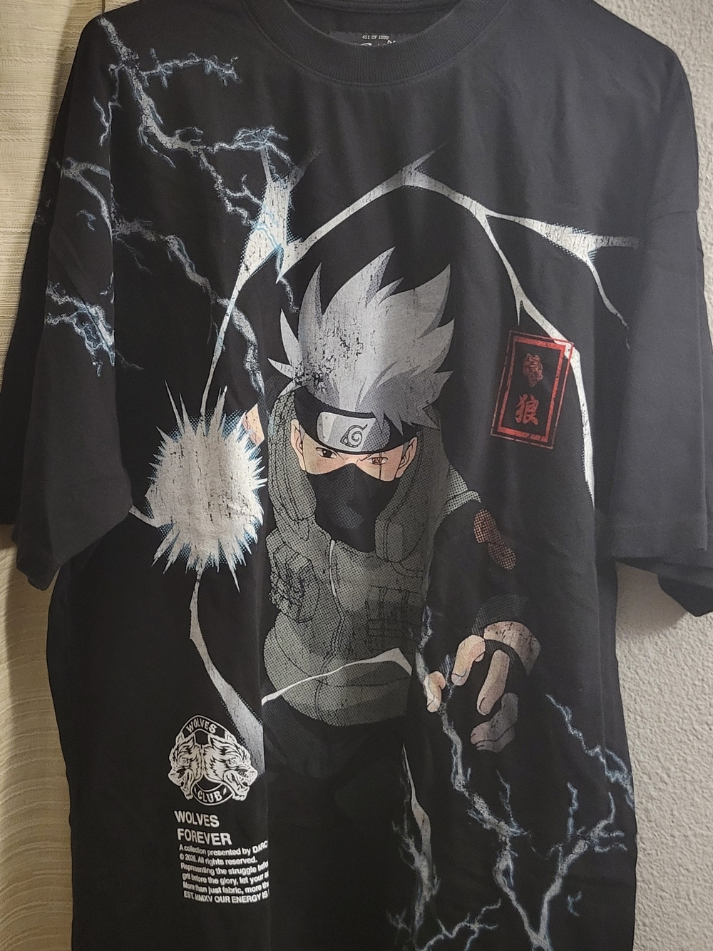 Darc Sport Black Graphic Short Sleeve Tee with White & Gray Artwork